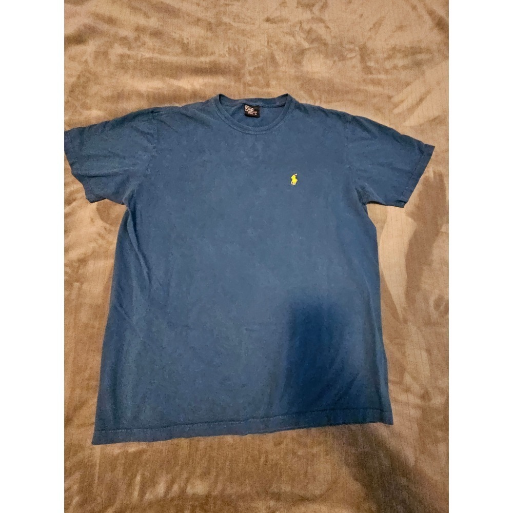 Polo Ralph Lauren Mens Blue Cotton Short Sleeve Pony Logo T-Shirt Large